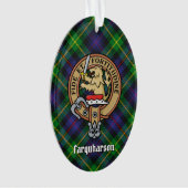 Clan Farquharson Crest over Tartan Ornament (voorkant)