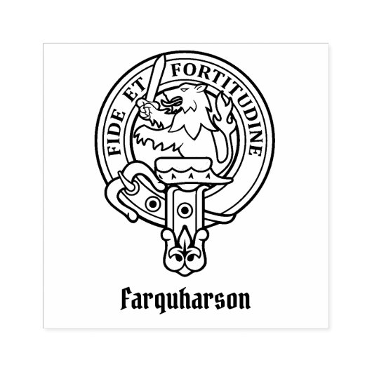 Clan Farquharson Crest Rubber Stamp Rubberstempel (Afrduk)