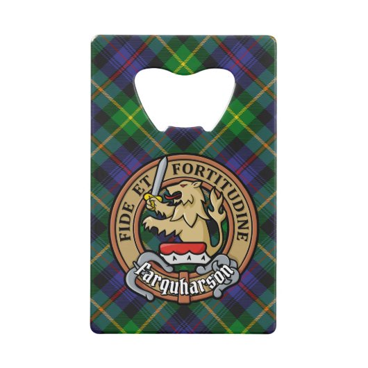 Clan Farquharson Crest sur Tartan (Devant)