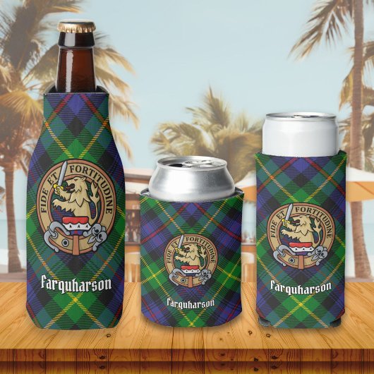 Clan Farquharson Crest sur Tartan Bottle Glacière