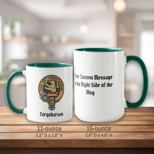 Clan Farquharson Crest sur Tartan Mug