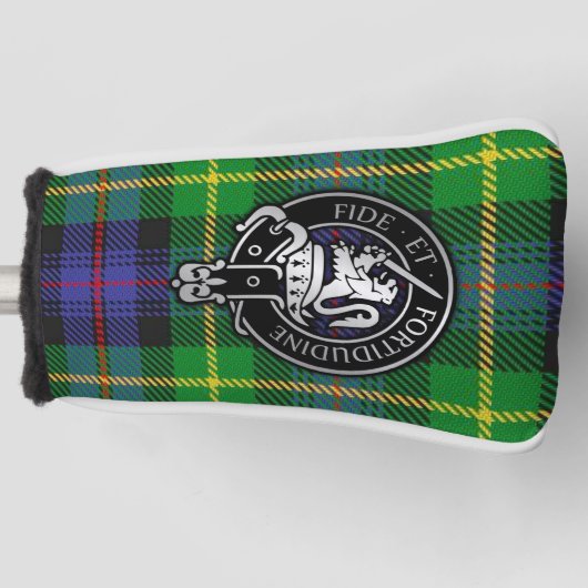 Clan Farquharson Crest & Tartan Golfheadcover (Voorkant)