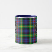 Clan Farquharson Crest & Tartan Mug (Centre)