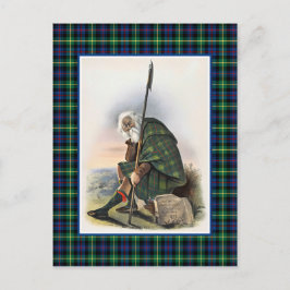 Clan Farquharson  Illustratie Tartan Lijst Briefkaart