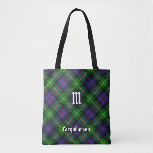 Clan Farquharson Tartan Canvas tas (Voorkant)