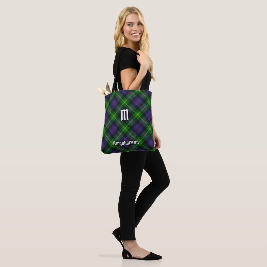 Clan Farquharson Tartan Canvas tas (Op model)