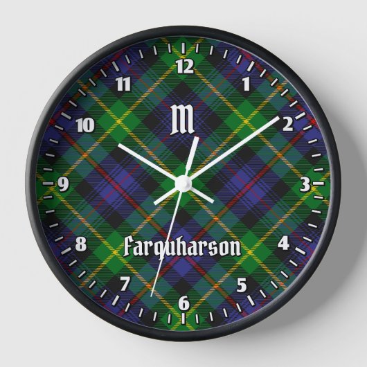 Clan Farquharson Tartan Grande horloge (Recto)