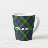 Clan Farquharson Tartan Latte Mug (Angle droit)