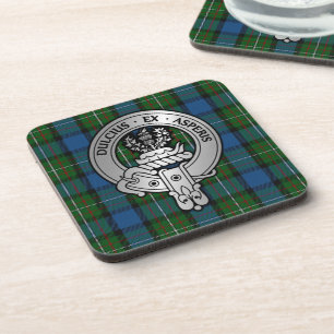 Clan Ferguson Crest & Atholl Tartan Bier Onderzetter