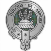 Clan Ferguson Crest & Atholl Tartan Sticker (Voorkant)