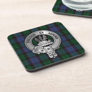 Clan Ferguson Crest & Balquhidder Tartan Bier Onderzetter