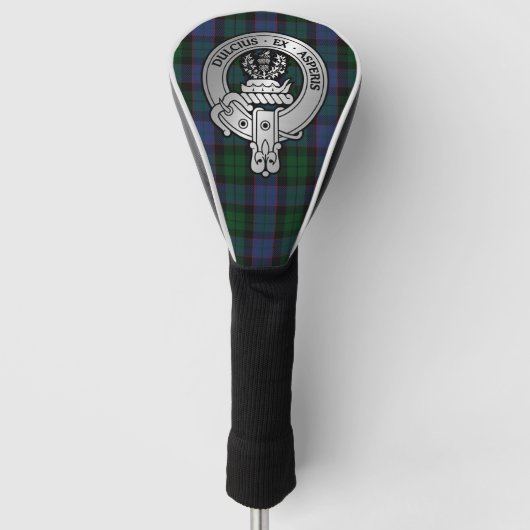 Clan Ferguson Crest & Balquhidder Tartan Golfheadcover (Voorkant)