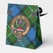 Clan Ferguson Crest over Tartan Favor Box Bedankdoosjes (Achterkant)