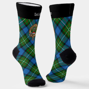 Clan Ferguson Crest over Tartan Socks Sokken