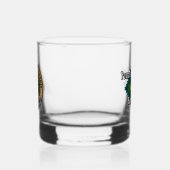 Clan Ferguson Crest over Tartan Whisky Glas (Links)