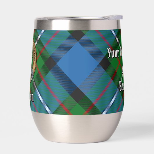 Clan Ferguson Crest sur Tartan (Gauche)