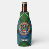 Clan Ferguson Crest sur Tartan Bottle Glacière (Bottle Devant)