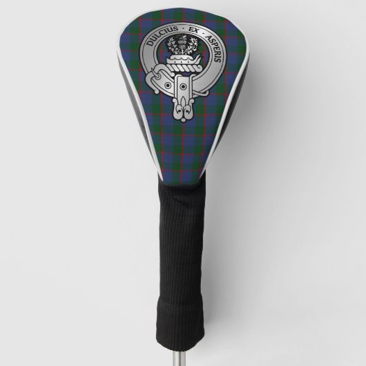 Clan Ferguson Crest & Tartan Golfheadcover (Voorkant)