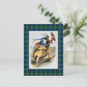 Clan Ferguson  Illustratie Tartan Lijst Briefkaart (Staand voorkant)