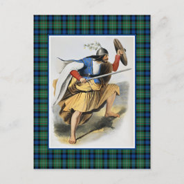 Clan Ferguson  Illustratie Tartan Lijst Briefkaart