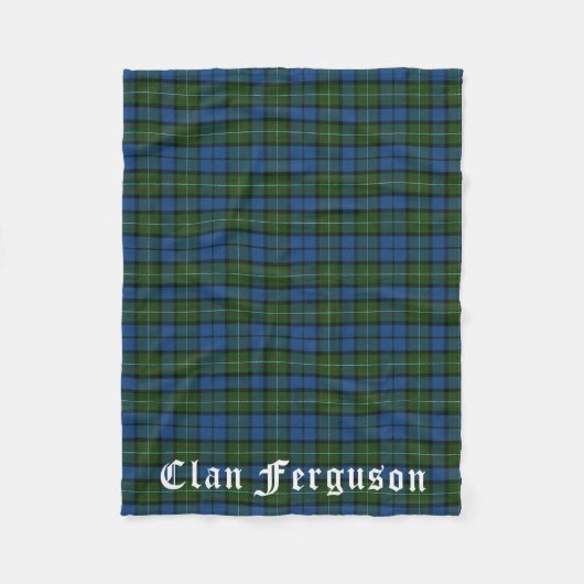 Clan Ferguson Tartan Fleece Deken (Voorkant)