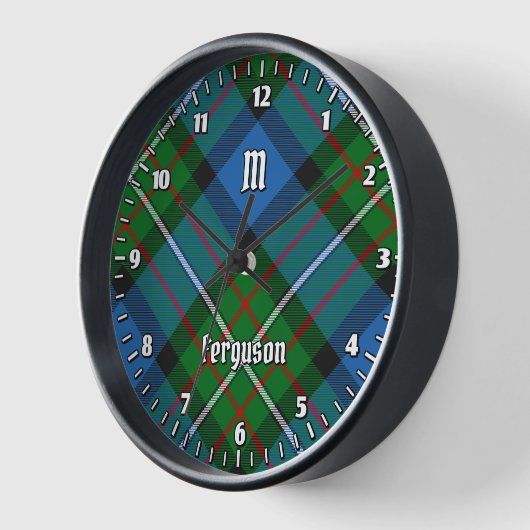 Clan Ferguson Tartan Large Clock (Hoek)
