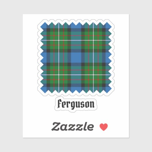 Clan Ferguson Tartan Sticker (Vel)
