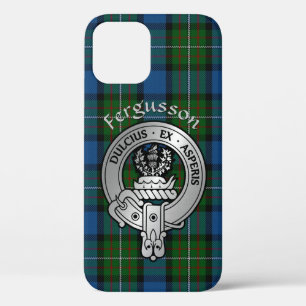 Clan Fergusson Crest & Atholl Tartan iPhone 12 Hoesje
