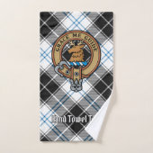 Clan Forbes Crest over jurk Tartan Bad Handdoek (Handdoek)