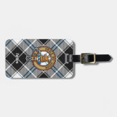 Clan Forbes Crest over jurk Tartan Bagagelabel (Voorkant horizontaal)