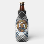 Clan Forbes Crest over jurk Tartan Flesjeskoeler (Fles Voorkant)