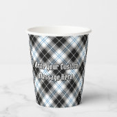 Clan Forbes Crest over jurk Tartan Papieren Bekers (Achterkant)