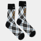 Clan Forbes Crest over jurk Tartan Sokken (Rechts)