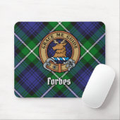 Clan Forbes Crest over Tartan Muismat (Met muis)