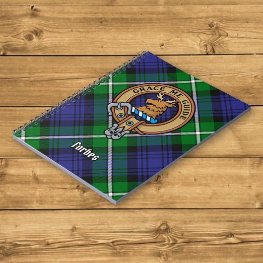 Clan Forbes Crest over Tartan Notitieboek