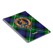 Clan Forbes Crest over Tartan Notitieboek (Rechterzijde)
