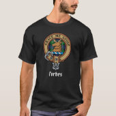 Clan Forbes Crest over Tartan T-shirt (Voorkant)