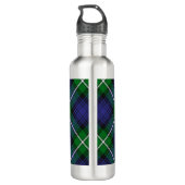 Clan Forbes Crest over Tartan Waterfles (Achterkant)