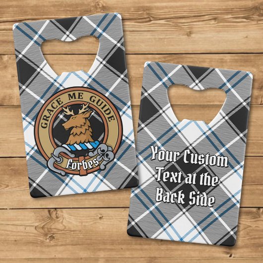 Clan Forbes Crest sur la robe Tartan