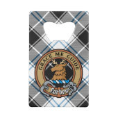 Clan Forbes Crest sur la robe Tartan (Devant)