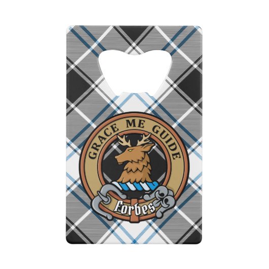 Clan Forbes Crest sur la robe Tartan (Devant)