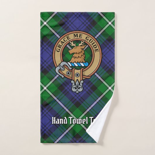 Clan Forbes Crest sur Tartan (Serviette à main)