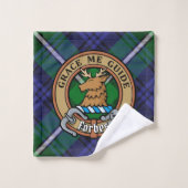 Clan Forbes Crest sur Tartan (Gant de toilette)
