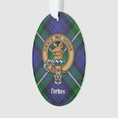 Clan Forbes Crest sur Tartan (devant)