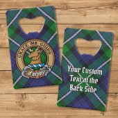 Clan Forbes Crest sur Tartan