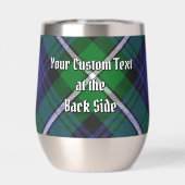 Clan Forbes Crest sur Tartan (Arrière)