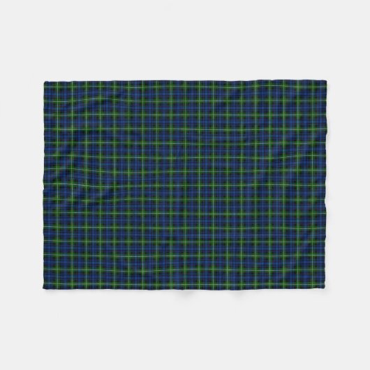 Clan Forbes Tartan Fleece Deken (Voorkant (Horizontaal))