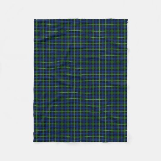 Clan Forbes Tartan Fleece Deken (Voorkant)