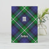 Clan Forbes Tartan Kaart (Staand voorkant)