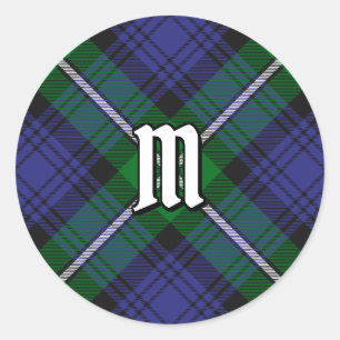 Clan Forbes Tartan Ronde Sticker